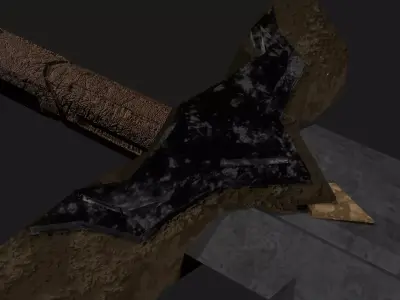 Medieval Fantasy Sword Low-poly 3D model