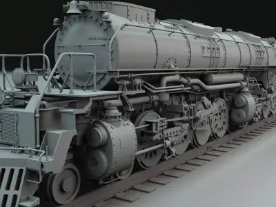 American Lacomotive union pacific  4096 3D model