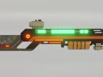 Concept Rifle Free 3D model