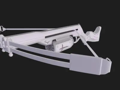 Crossbow Shotgun Low-poly 3D model