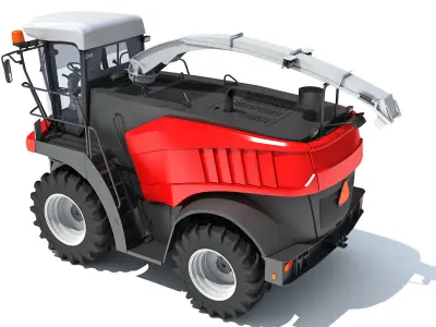 Combine Harvester 3D model 14