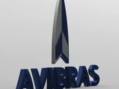 avibras logo 3D model