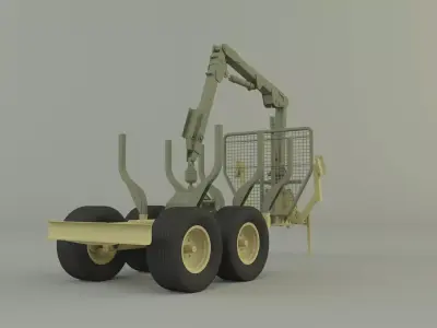 Forest trailer 3D model