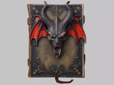 Infernal Grimoire - Detailed 3D Model Low-poly 3D model