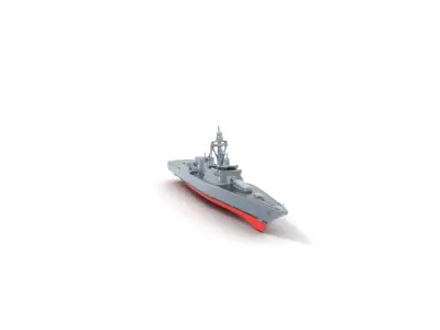 Stealth Destroyer model pack Low-poly 3D model