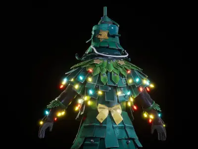 CHRISTMAS GUY Free low-poly 3D model