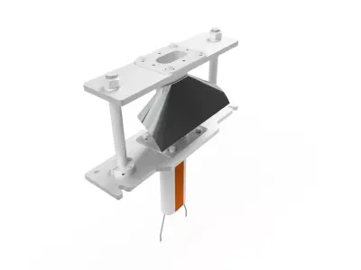 Horizontal Oval Forming Set in Packaging Machine 3D model