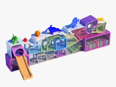 Playground Set 3D model 3D model