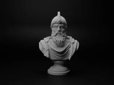 Berber Warrior Bust Chess 3D print model purchase