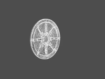 Ancient Warriors Shield Detailed 3D Model 3D model