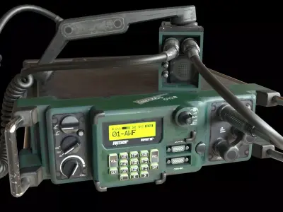 military radio 3D model buy