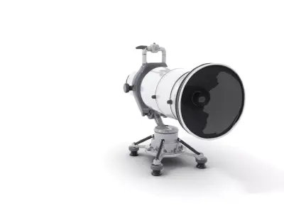 Modern Industrial Telescope model pack Low-poly 3D model