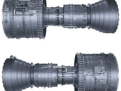 Engine  jet  BOEING 3D model