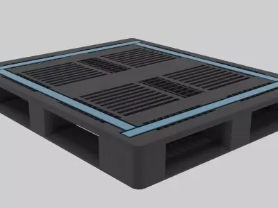 Plastic Shipping Pallet 3D model