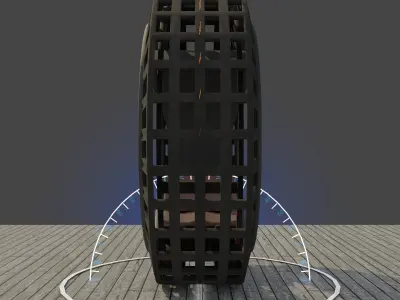 Dynasphere Monowheel Low-poly 3D model