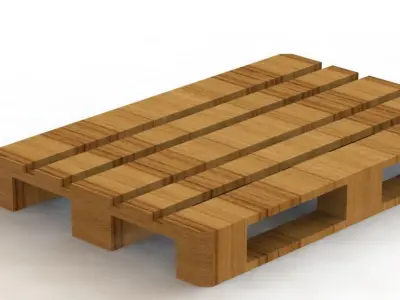pallet wooden 3D print model