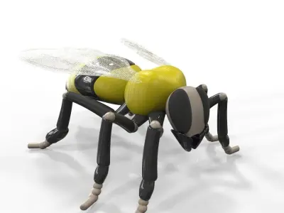 Bee stylized 3D model