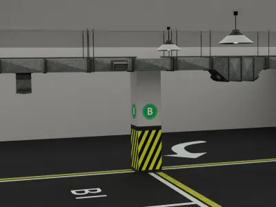 Parking Lot 3D model