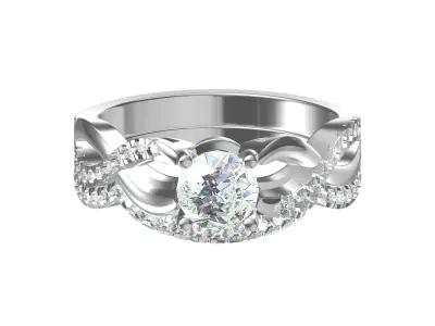 Wedding Ring  3D print model 373