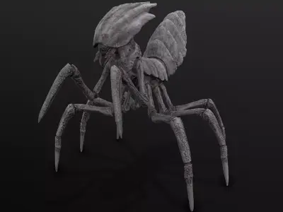 Slicer beetle Low-poly 3D model