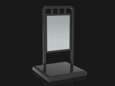 Outdoor Advertising Stand V2 3D model