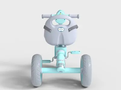 KIDS TRICYCLE Low-poly 3D model