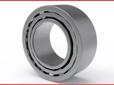Roller Bearing Low-poly 3D model