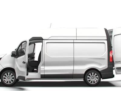 Renault Trafic Van L2H2 HQInterior 2024 3D model