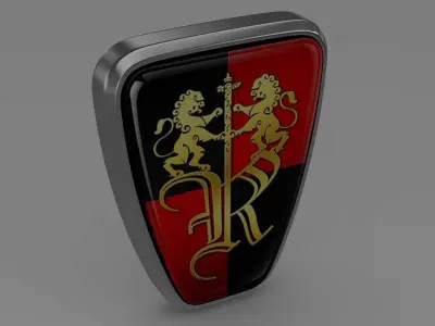 roewe logo 3D model by Sergey