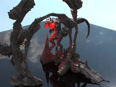 Lord of Light gate 2  3D model