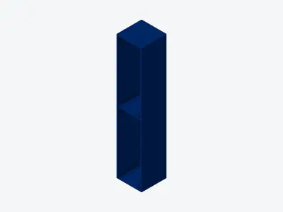 Kinda Locker - Resin - Locka - Double Tier Low-poly 3D model