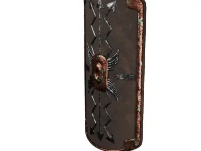 Ancient Roman shield 3D model