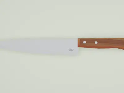 Kitchen knife PBR Low-poly 3D model