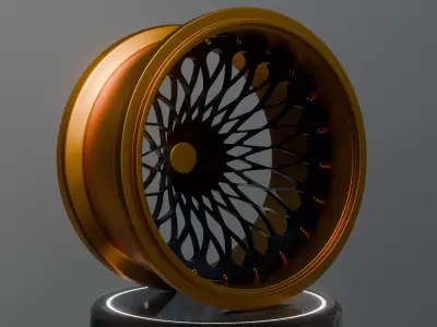 Sports car wheel  3D model