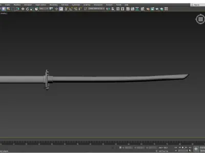 katana sword 3D model