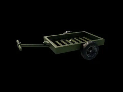 Hand Cart 3D model purchase