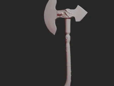 Axe stylized  3D model