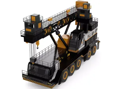 Crane 3D model - PBR and Textured