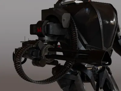 Mecha robot 3D model get