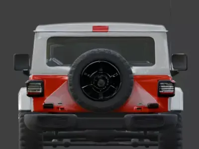 Off-Road Adventure Jeep 3D Model V02 Low-poly 3D model