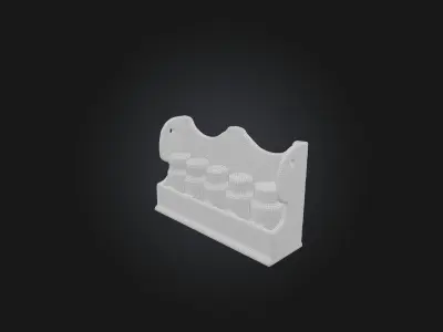 Spice Rack Low-poly 3D model