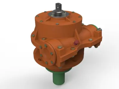 Worm-srew reductor 3D model