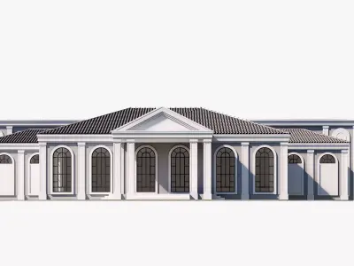 restaurant Low-poly 3D model purchase