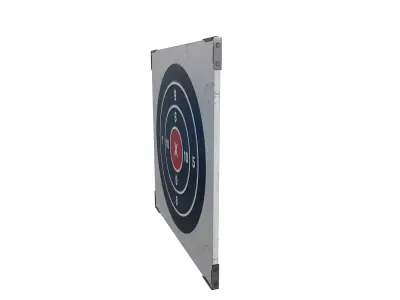 Shooting target Low-poly 3D model