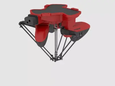 Parallel robotic arm 3D model