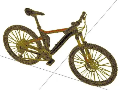Mountain Bike Bicycle Off Road MTB Cycle 3D Model 3D model