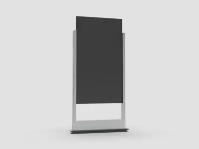 Style advertisement close to a urban street in city 3D model 8