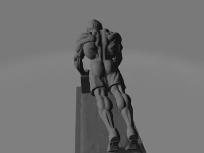 Push Up Gym Athlete 3D print model