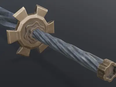 Sword 15 Low-poly 3D model
