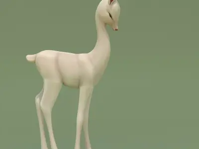 Deer Baby Statuette 3D model